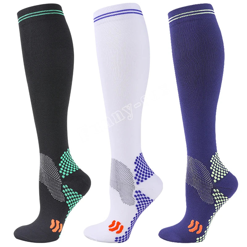 1/3 Pairs Dropship Compression Socks Varicose Veins 20-30 Mmhg Men Women Socks For Running Cycling,Football Soccer Stockings