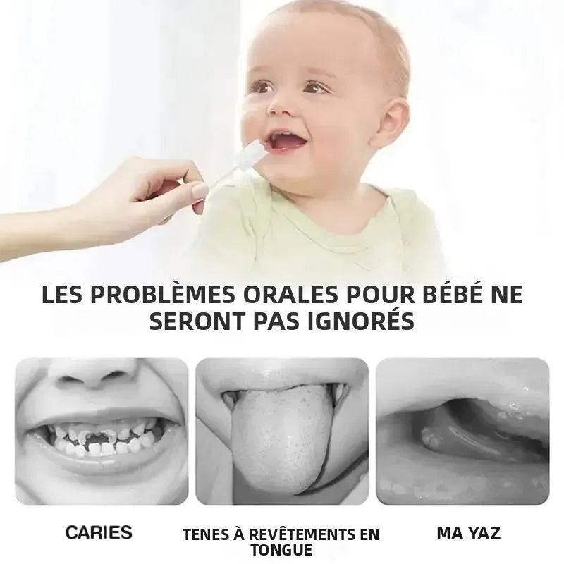 30/60pcs Baby Oral Cleaning Stick Disposable Cleaner Milk Teeth Gauze Toothbrush Baby Tongue Washing For Newborn Oral Care