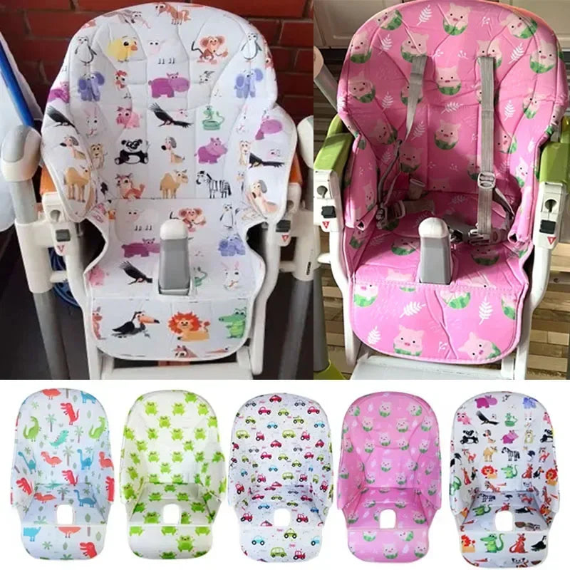 Cartoon Baby Chair Cushion Oxford Cover Compatible for Prima Pappa Siesta Baoneo Dinner Chair Seat Baby Seat Cushion Accessories