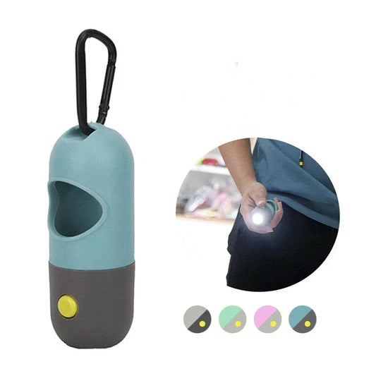 Bags Poop Pets Set Poop Dispensers Waste Dispenser Holder Dog light Dogs Clean Degradable Bag Trash LED Accessories Bags