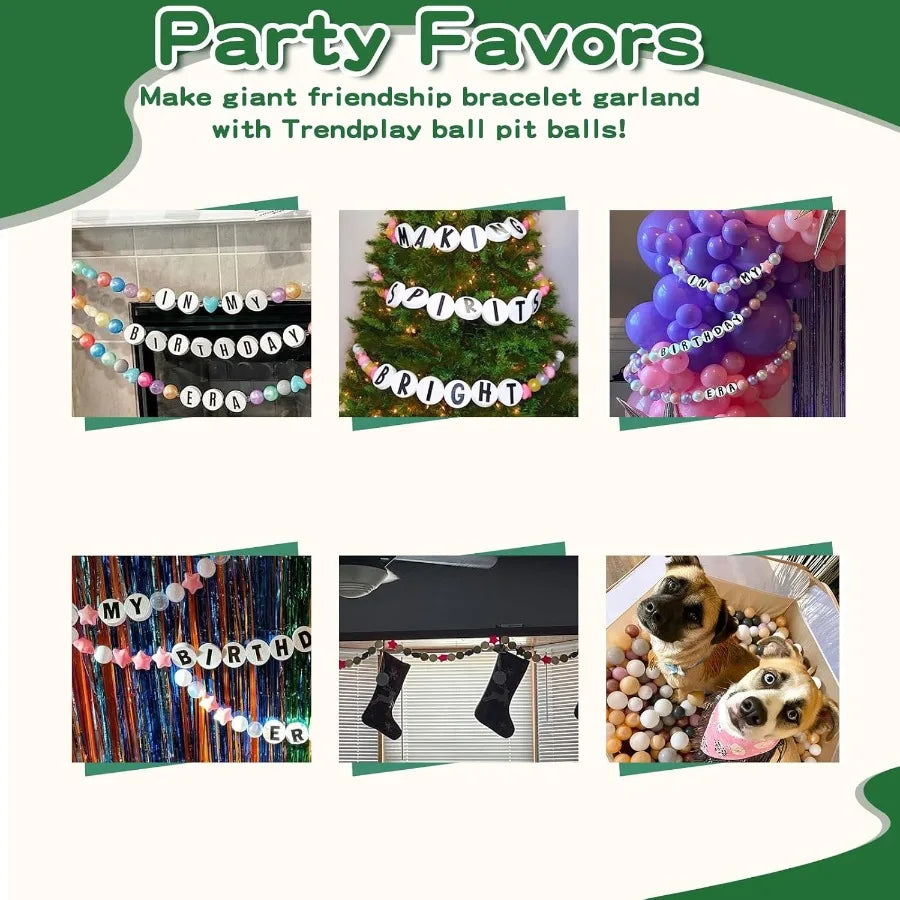 50pcs Plastic Balls for Ball Pits - Hollow Balls- Safe and Exciting Playtime - Perfect for Baby Pools, Birthday Party Decoration