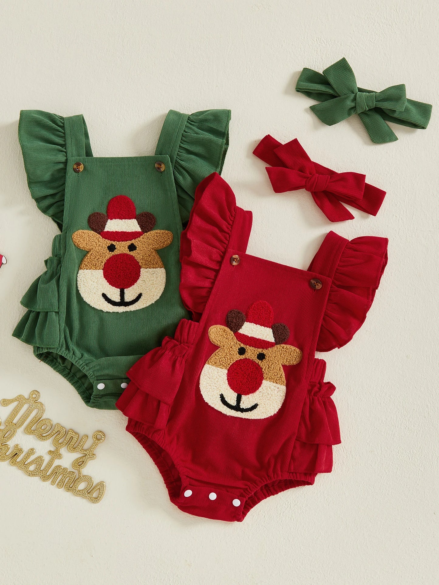 Toddler Christmas Dress Long Sleeve Santa Claus Print Tutu Skirt with Headband for Holiday Party and Photoshoot