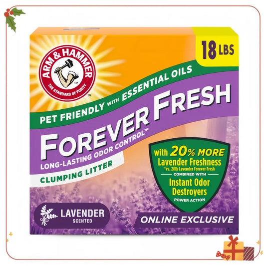 Essential Oil Infused Cat Litter | 18lbs Extra Freshness for Odor-Prone Litter Boxes