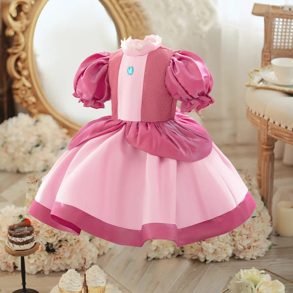 Princess Dress for Baby Girl Children Performance Clothing Baby Birthday Party Puffy Dress With Headband Christmas Costume 6M-3Y