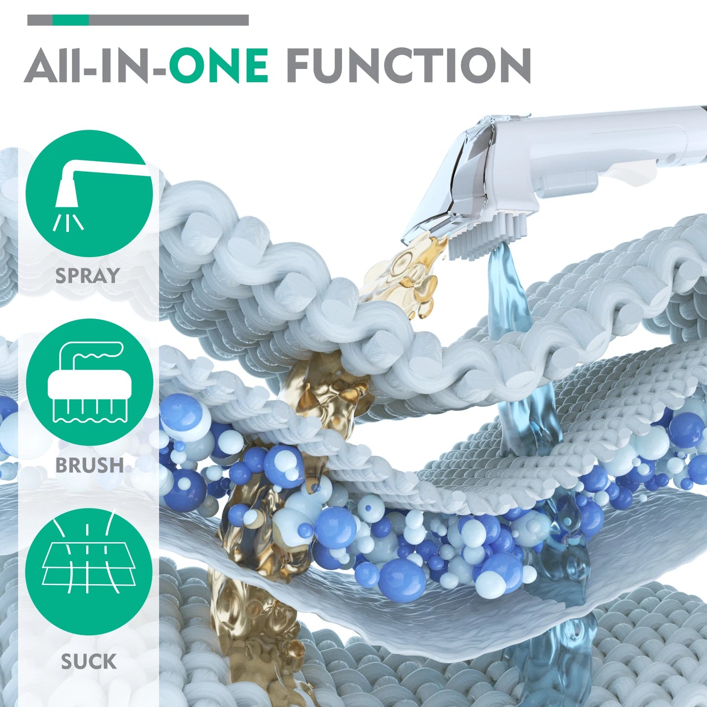 HAUSHOF StainZapper Spot Carpet Cleaner Machine 400w Portable Carpet and Upholstery Cleaner