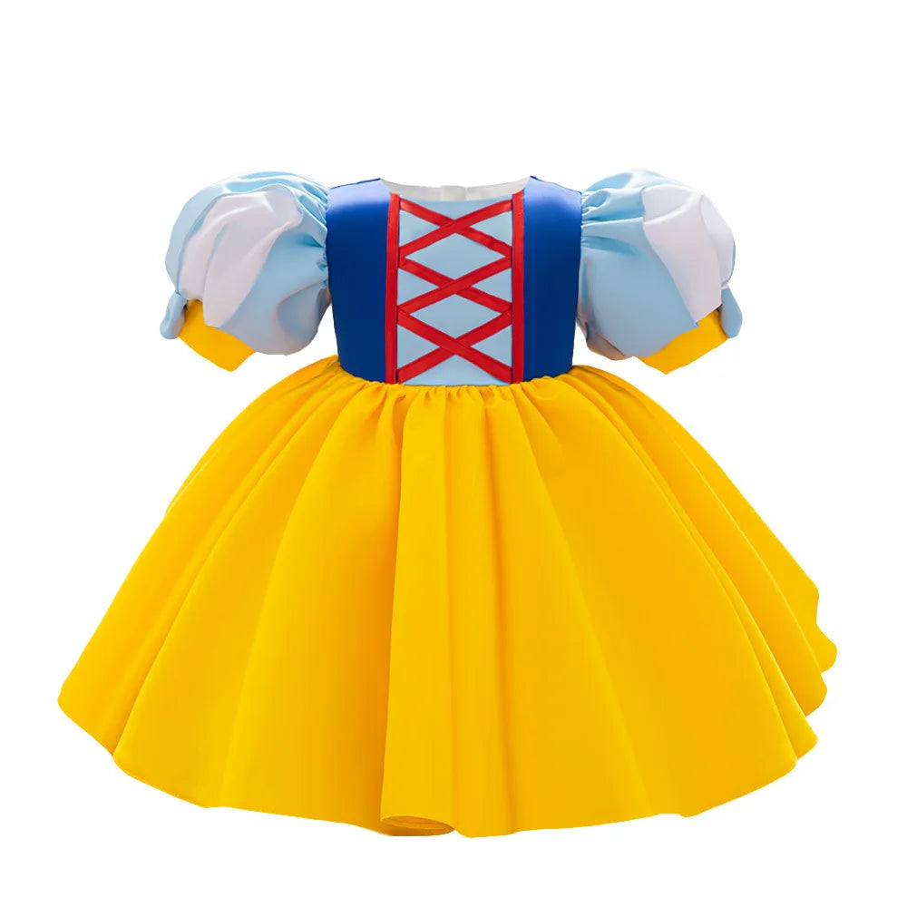 Princess Dress for Baby Girl Children Performance Clothing Baby Birthday Party Puffy Dress With Headband Christmas Costume 6M-3Y