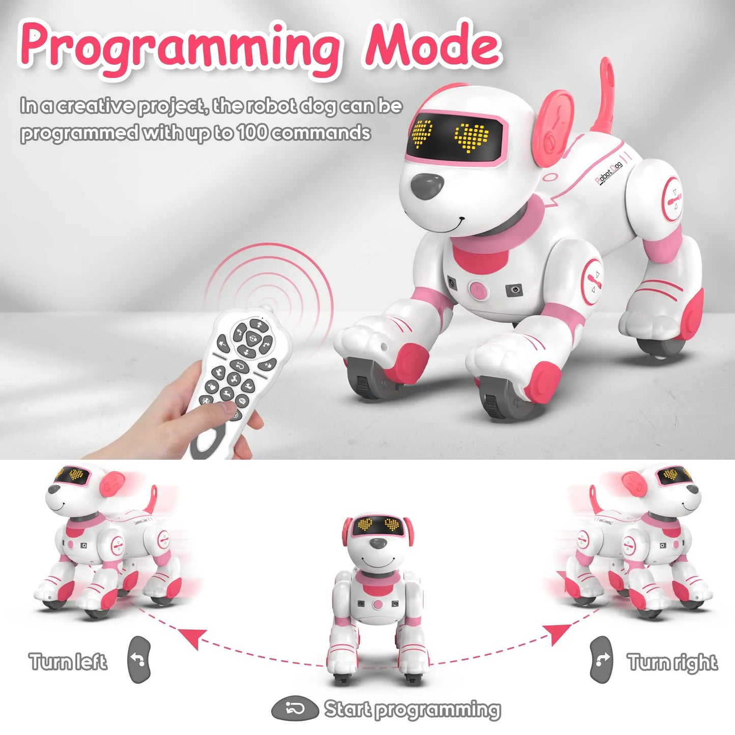 Intelligent Robot Dog Remote Control Electronic Sing Dance Follow Smart Interactive Stunt Music Toy Programmable Puppy Kid Gift