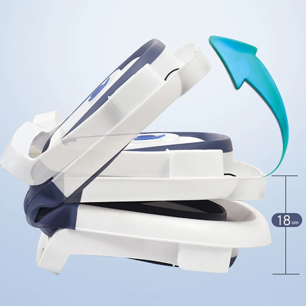 Portable Collapsible Baby Bathtub for Newborn to Toddler Durable Essential Infant Bath Tub with Soft Cushion