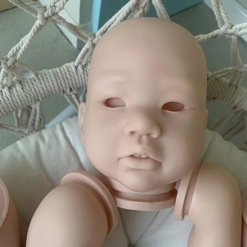 28inch Reborn Kit Toddler Amaya Unfinished Doll parts with Body and eyes Soft touch Flexible Vinyl Unfinished Reborn Doll Kit