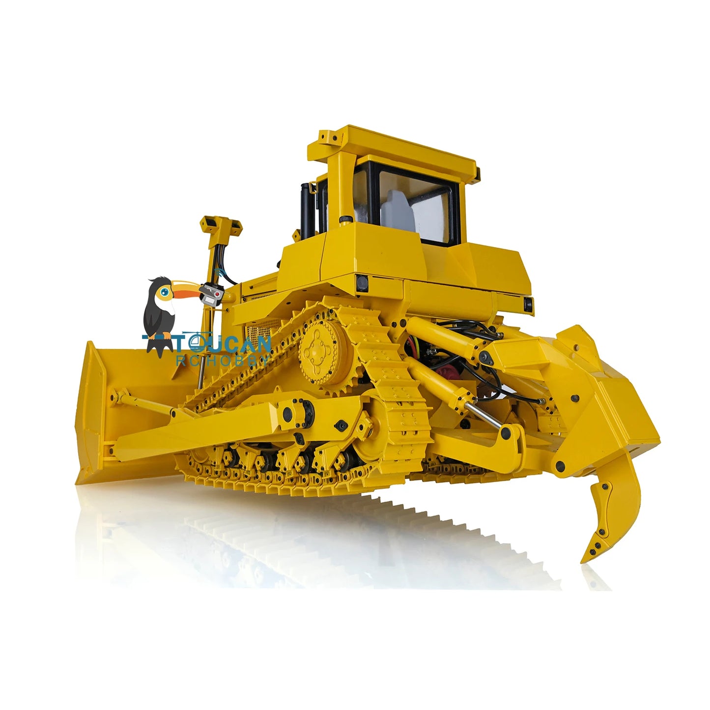 1/14 DXR2 Metal RC Hydraulic Bulldozer with Sound Module Remote Control Construction Vehicle Model Toy for Adults Kids