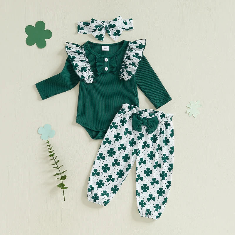 Toddler Girls Winter Outfit Floral Print Hoodie with Fleece Lined Leggings and Matching Headband Set for Cold Weather