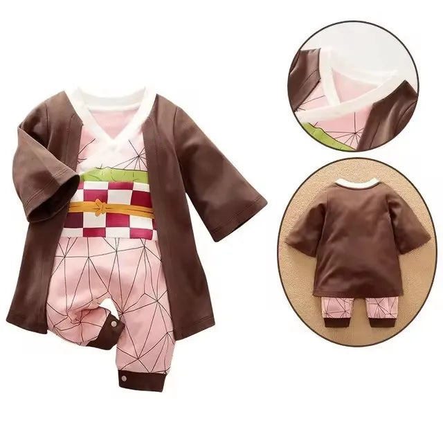 cosplay baby Infant Romper Boy Girl Anime Clothes Halloween Costume Kids Cotton Jumpsuit Toddler Overalls