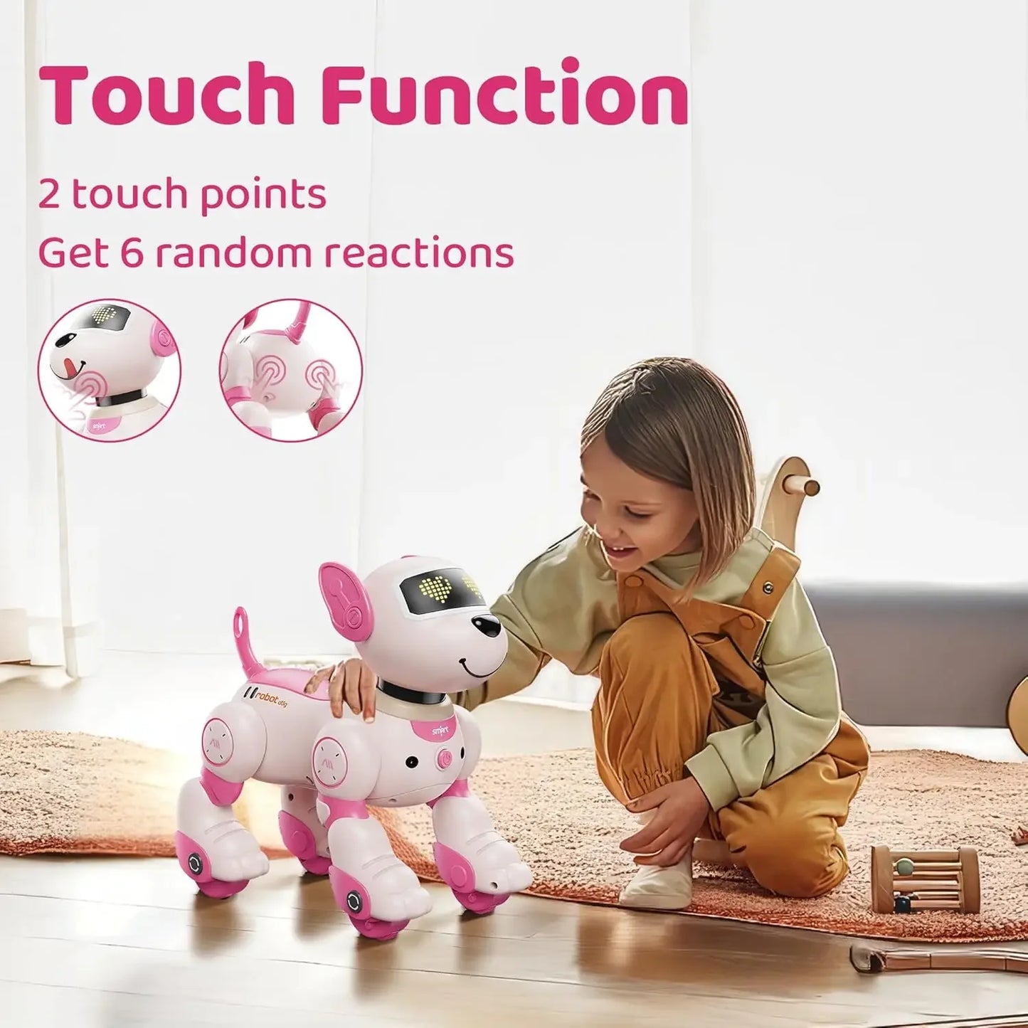 Rc Puppy Intelligent Robot Dog Toy Stunt Remote Control Diy Programming Voice Interactive Children's Electronic Pet Dog Gifts