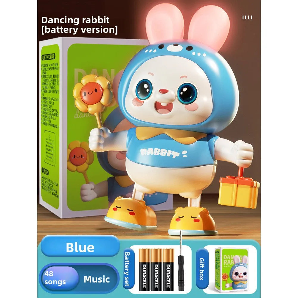 Electric Dancing Frog Toy - Musical Baby Soother with Lights, Tummy Time Trainer & Sensory Play for Infants (Boys Girls Gift)