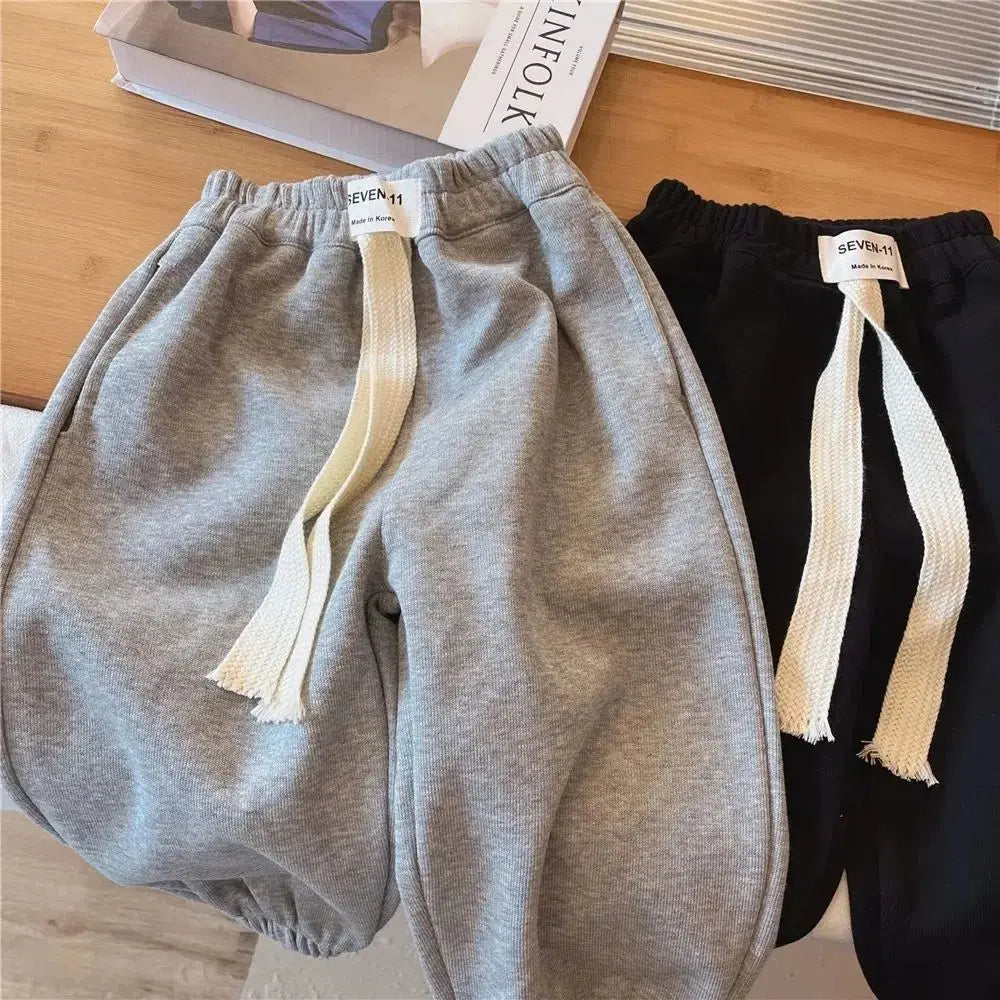 2025 New Boys Autumn Pants 1-8 Years - Korean Loose Casual Sports Jogger Pants, Versatile Kids Wear