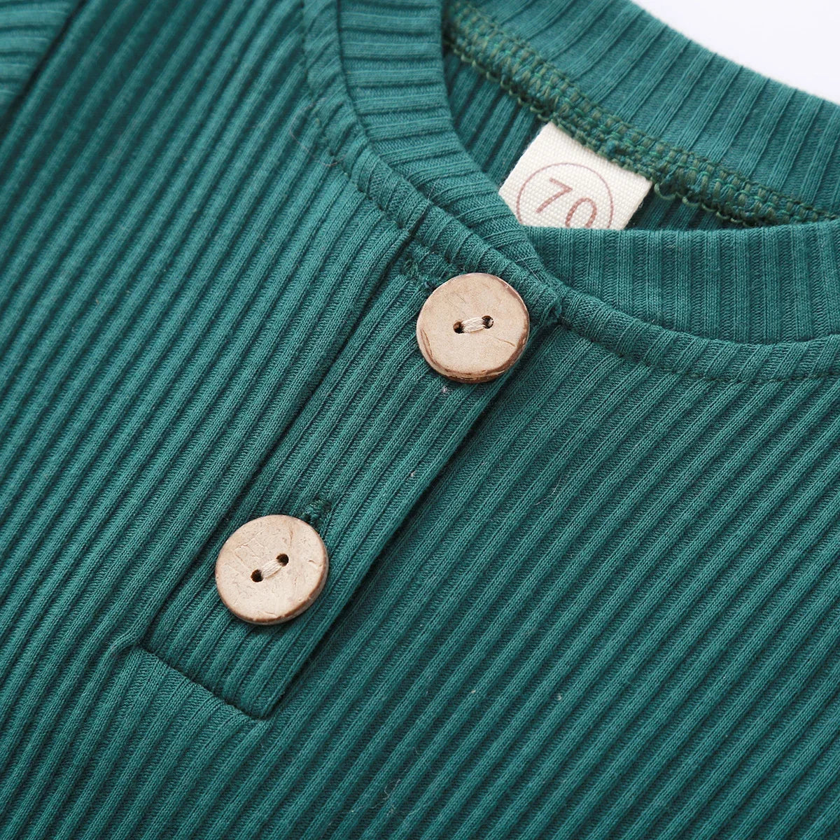 Spring Autumn Newborn Infant 2PCs Clothes Set for Boys & Girls Ribbed/Plaid/Solid Long Sleeve Bodysuit + Elastic Pants