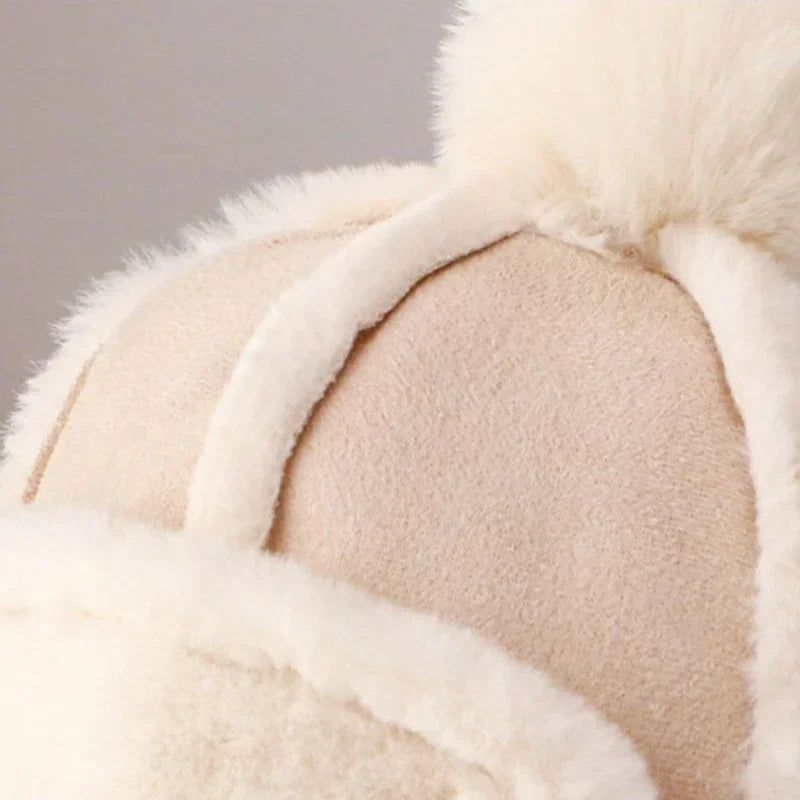Baby Toddler Winter Ushanka LeiFeng Hat Cute Pompom Earflap Warm Outdoor Ear Protection Kids Cap