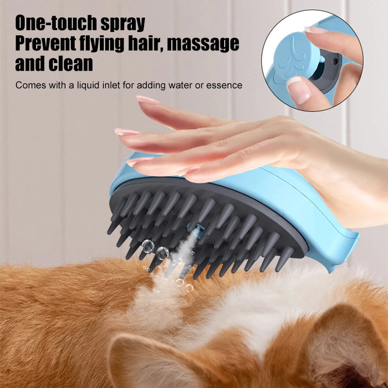 Pet Brush Brushes Hair 1 Massage Cat 3 Steamy Electric Removal Whale Comb Cat Dog in Brush Grooming Steam Hair Combs Shape