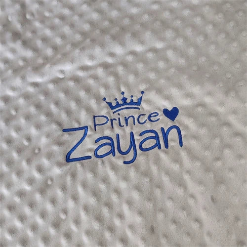 Personalized Baby Blanket with Name for Newborn Boys and Girls Custom Minky Fleece Toddler Crib Stroller Blanket Birthday Gift