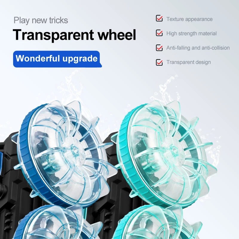 Amphibious RC car waterproof stunt car double side flip drift drive 360 ° rotation rc cars Kids toy For Outdoor Swimming Pool