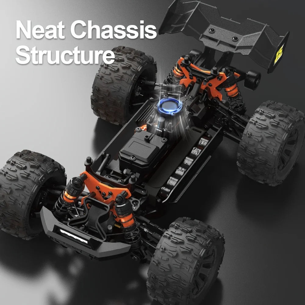 JIUSI MT14R 1/14 RC Racing Car 3S 35C 2200mAh 80km/h Brushless Motor 2.4G Remote Control 4WD   Off-road RC Trucks Toys