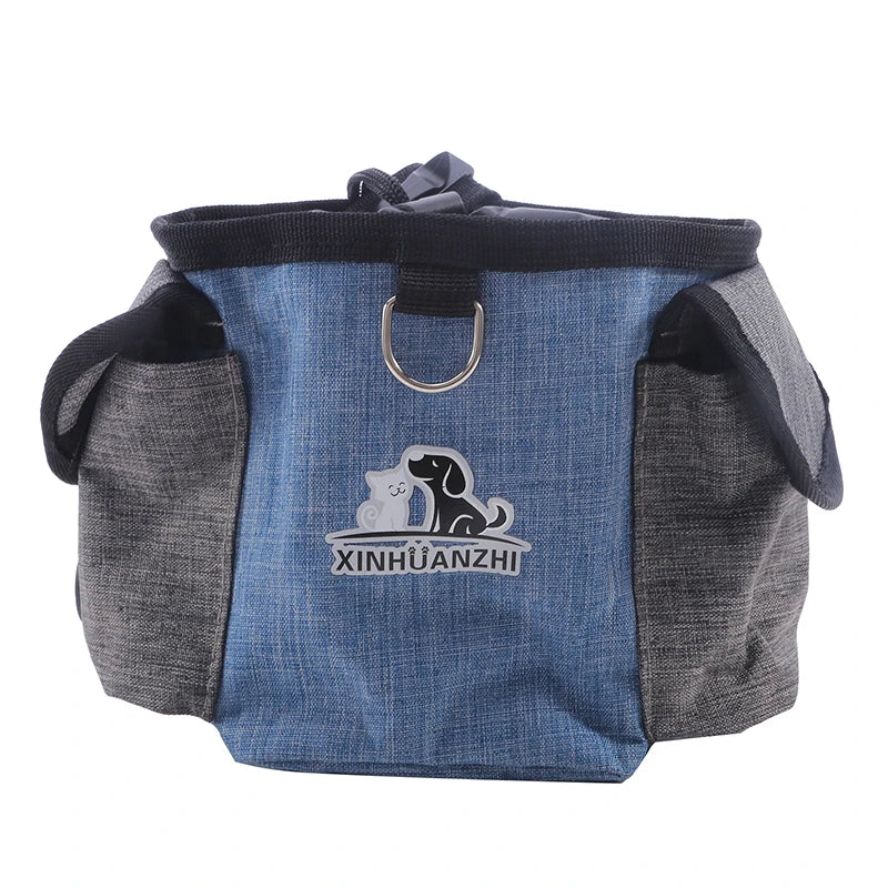 Portable Dog Treat Bag Outdoor Dog Treat Pouch for Training Feeding Bag Large Capacity Pet Trainer Waist Bag Dog Supplies