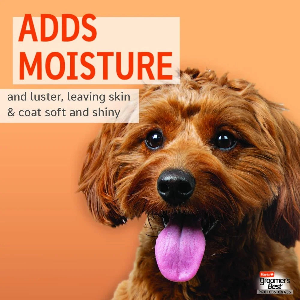 Hydrating Dog Shampoo with Coconut Oil Apricot Bloom Scent Professional Formula Gentle Sulfate Free All Dogs Skin Coat Shine