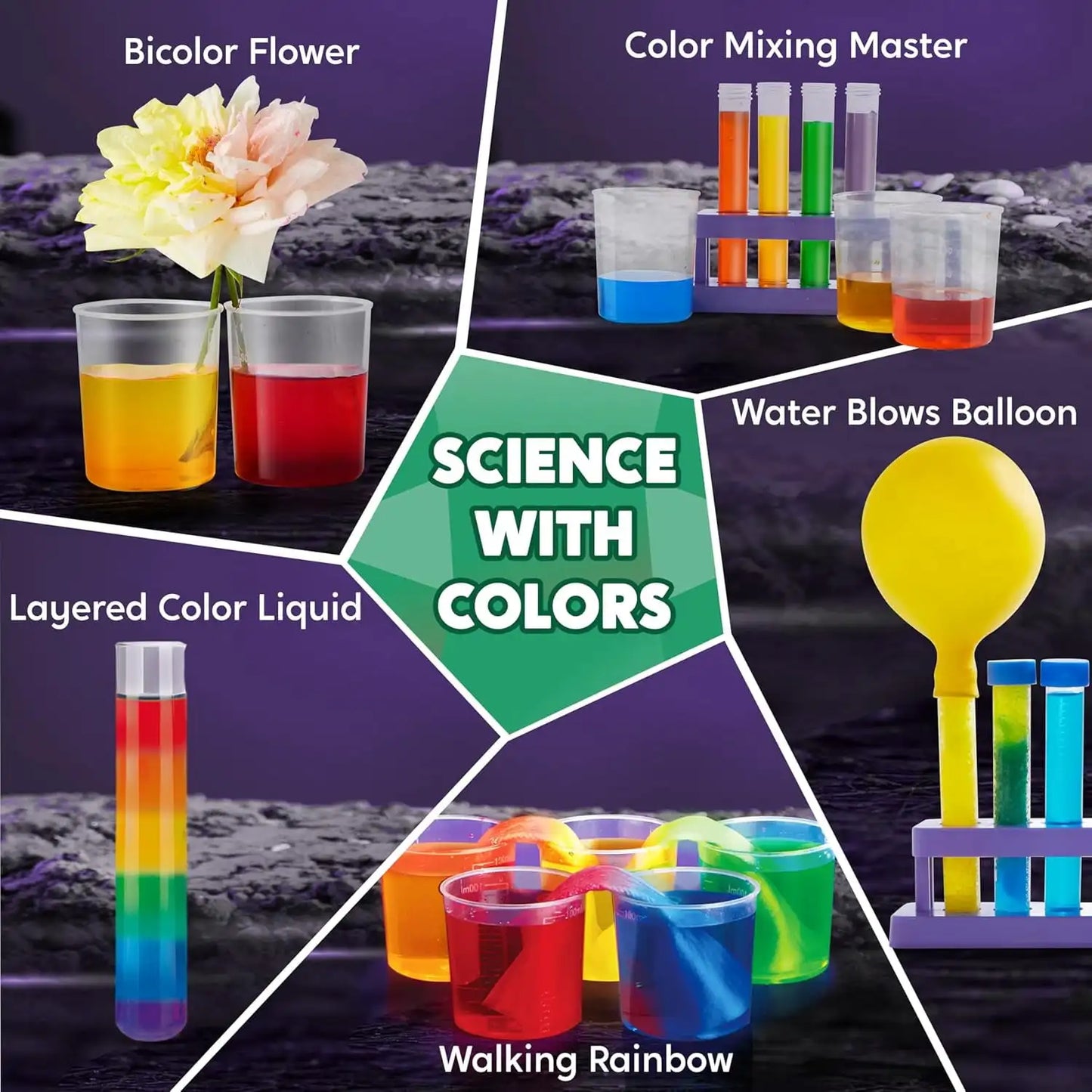 Joyfy Science Kits for Kids Age 8-12 STEM Educational Toys 50+ Chemistry Experiments Learning Resources