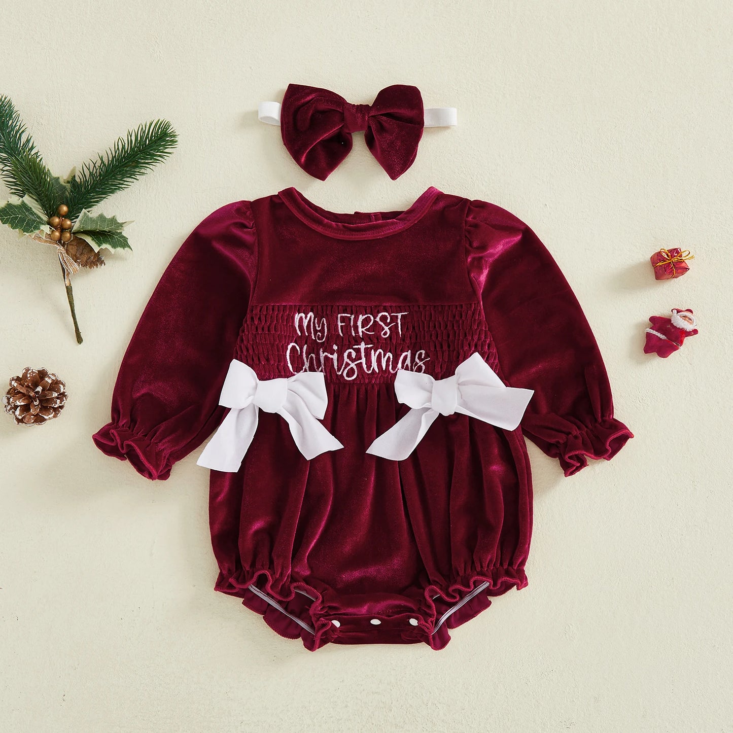 Toddler Boy Christmas Outfit Plaid Shirt Suspender Pants Bowtie 3 Piece Set Holiday Party Clothes for Kids