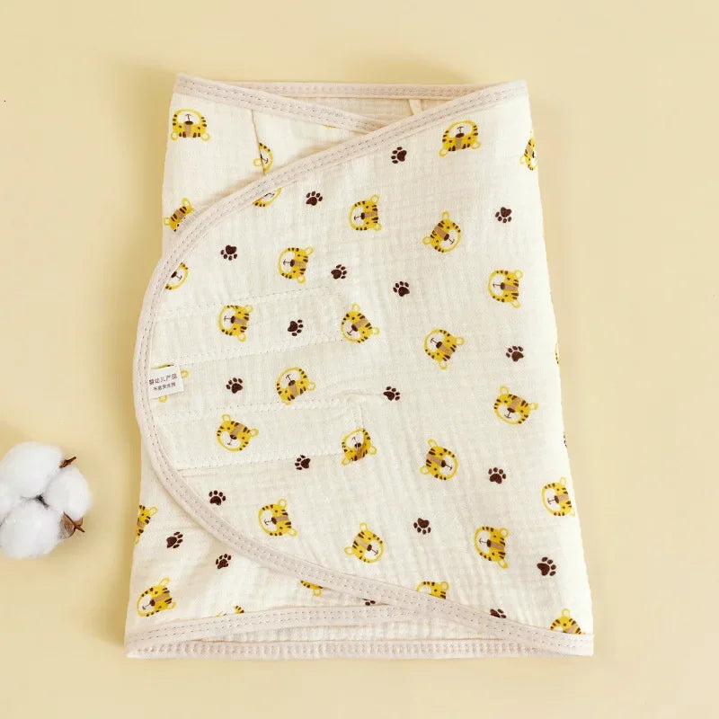 Baby Swaddle Blanket 0-6 Months Strap Protect Belly Baby Sleeping Blanket Wrap for New Born Thin-style for Summer