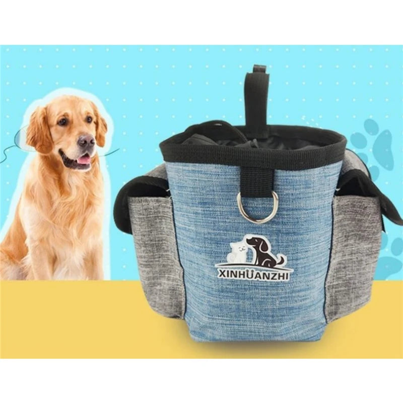Portable Dog Treat Bag Outdoor Dog Treat Pouch for Training Feeding Bag Large Capacity Pet Trainer Waist Bag Dog Supplies