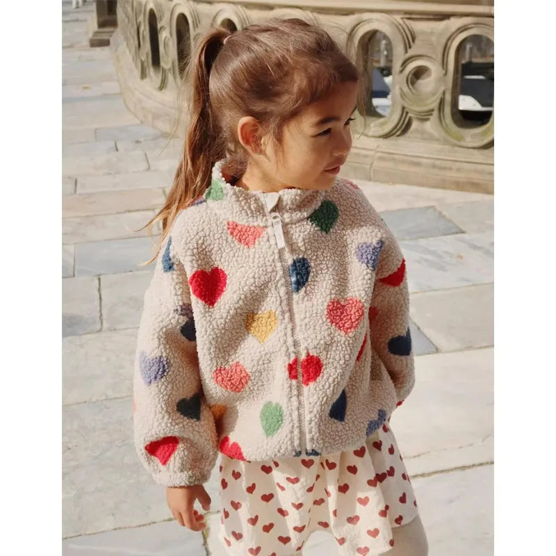 2025 Winter Casual Boys Coat  Sherpa Jacket  Boys Girls Fashion Fleece Warm Outfit for Boys Girls Winter Kids Clothing