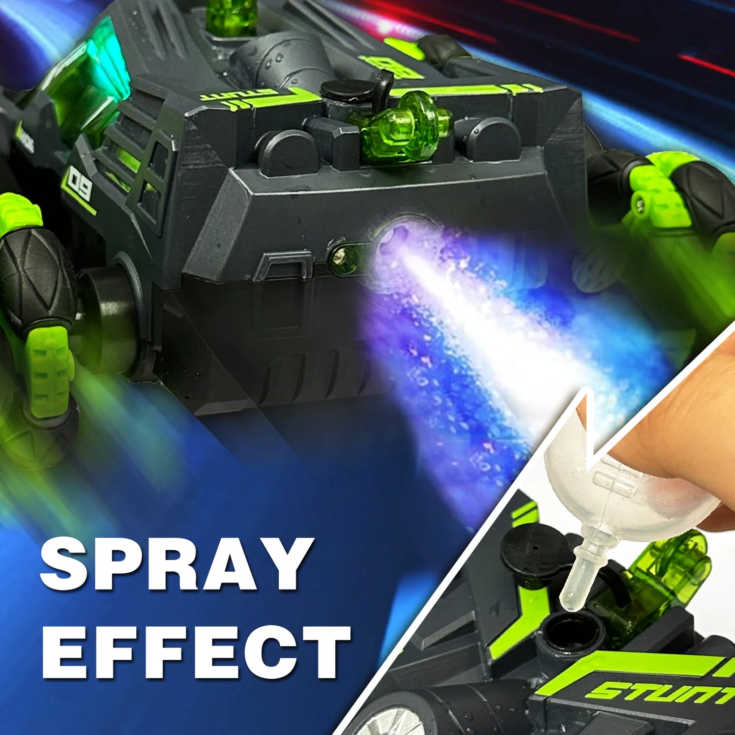 6-Wheel RC Stunt Car - High-Speed with 360° Spins, Durable Off-Road Toy for Kids & Adults, Perfect Gift Idea