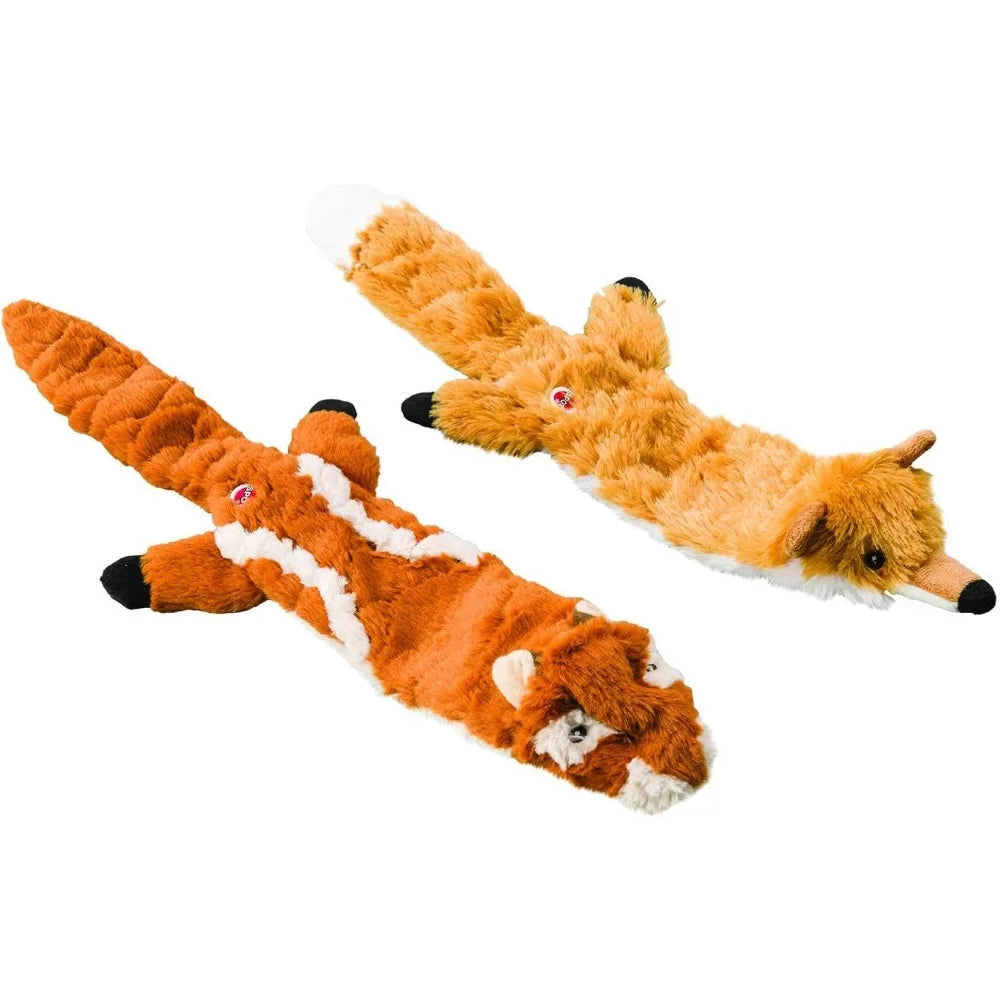 Ethical Pets Large Skinneeez Extreme Stuffingless Dog Toy Bundle: Chipmunk, Raccoon and Fox3