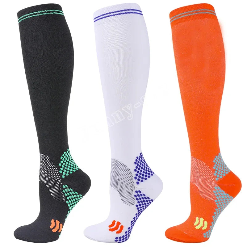 1/3 Pairs Dropship Compression Socks Varicose Veins 20-30 Mmhg Men Women Socks For Running Cycling,Football Soccer Stockings