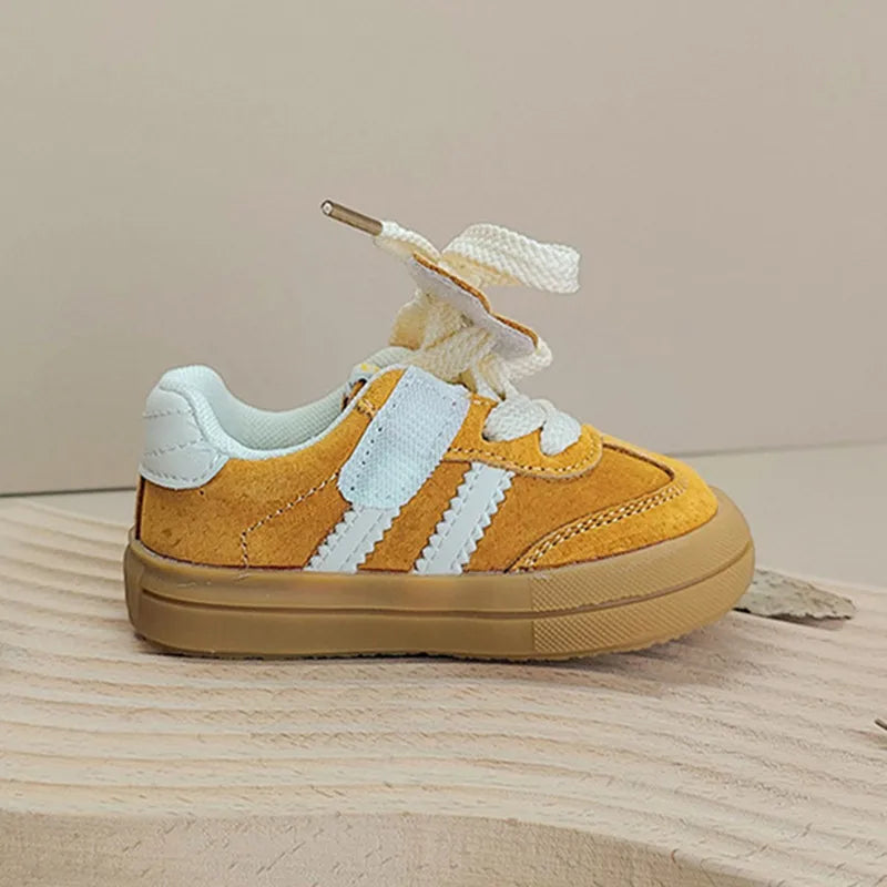 New Spring Autumn Baby Shoes Leather Toddler Kids Sneakers Outdoor Boys Tennis Soft Sole Fashion little Girls Sneakers EU16-25