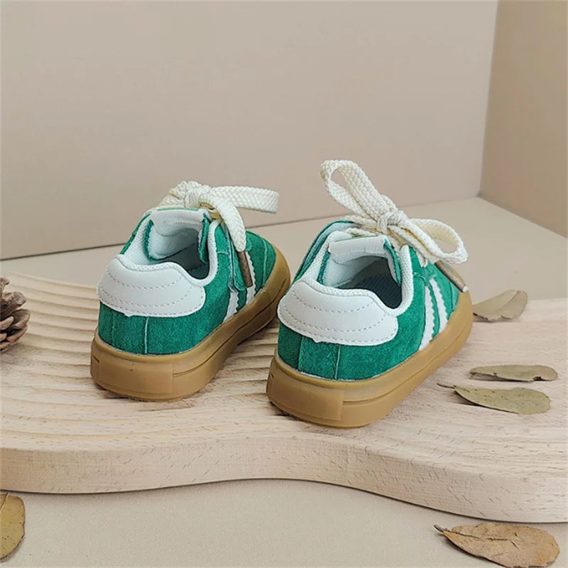 New Spring Autumn Baby Shoes Leather Toddler Kids Sneakers Outdoor Boys Tennis Soft Sole Fashion little Girls Sneakers EU16-25