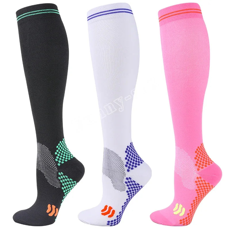 1/3 Pairs Dropship Compression Socks Varicose Veins 20-30 Mmhg Men Women Socks For Running Cycling,Football Soccer Stockings