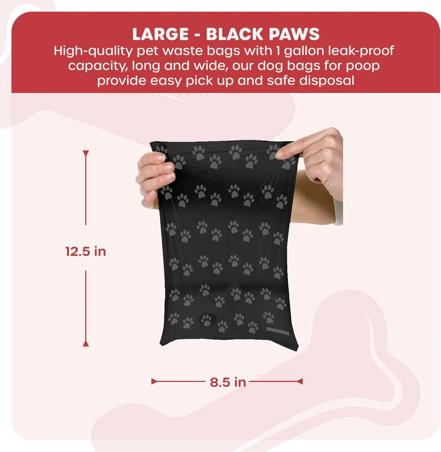 Biodegradable Dog Poop Bags 1/3/5/10/15Rolls Outdoor Cleaning Waste Bag with Breakpoint, Puppy Cat Animal Stool Bag Pet Supplies