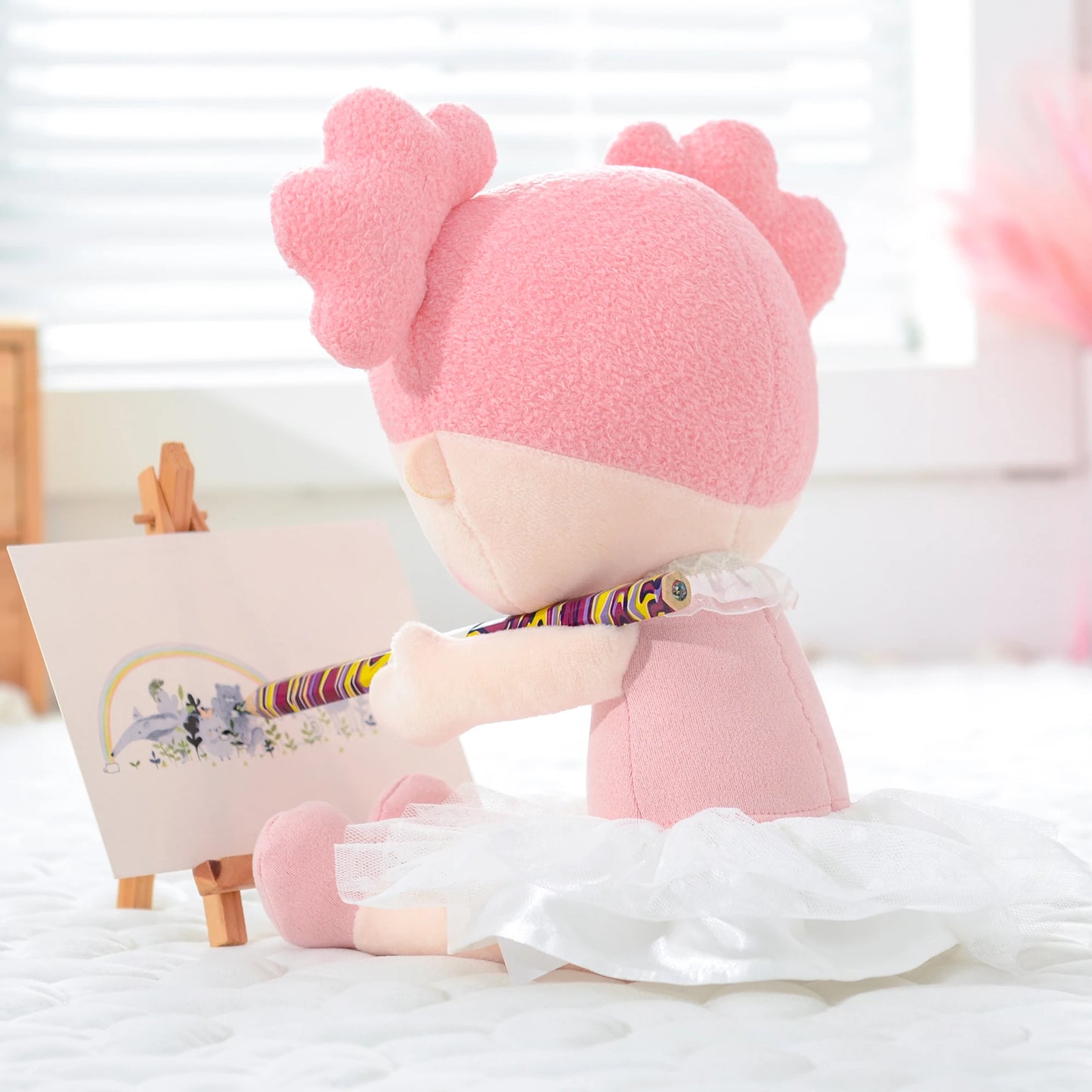 Gloveleya Baby Dolls Plush Toys Girl Gifts Soft Toys Girl‘s Birthday Gift Cute Candy Girl Baby Lovely Doll