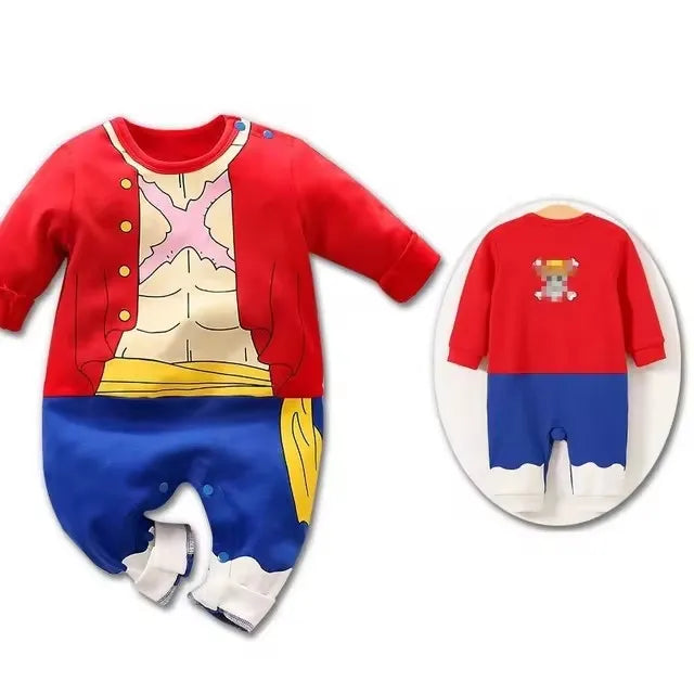 cosplay baby Infant Romper Boy Girl Anime Clothes Halloween Costume Kids Cotton Jumpsuit Toddler Overalls