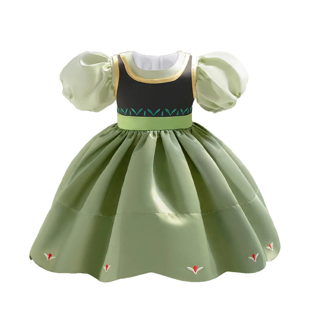 Princess Dress for Baby Girl Children Performance Clothing Baby Birthday Party Puffy Dress With Headband Christmas Costume 6M-3Y