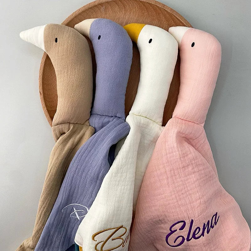 Baby personalized Name Blanket Muslin Kids Cotton Blanket With Name Infant Sleepping Doll for Newborn Shower Gifts