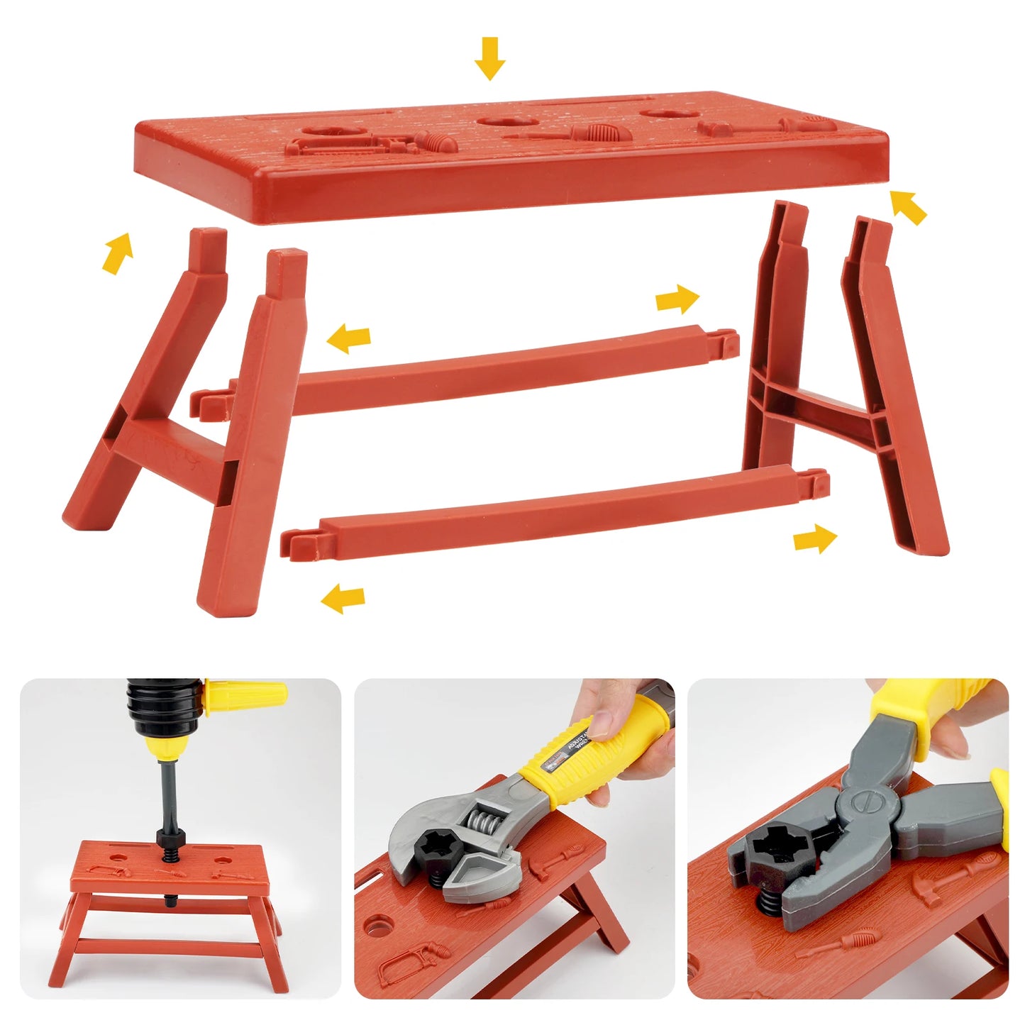 Children's repair kit  Toys for boys aged 3-12 Screw assembly, disassembly and assembly