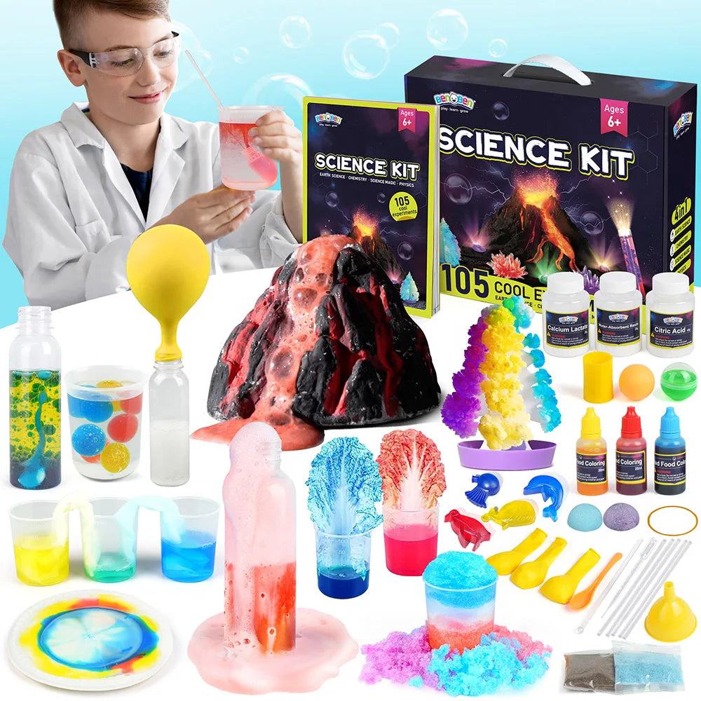 Science Kits for Kids 8+, 105 Experiments Educational Toy, Science Kits STEM Toys for Boys Girls Birthday Christmas Gift