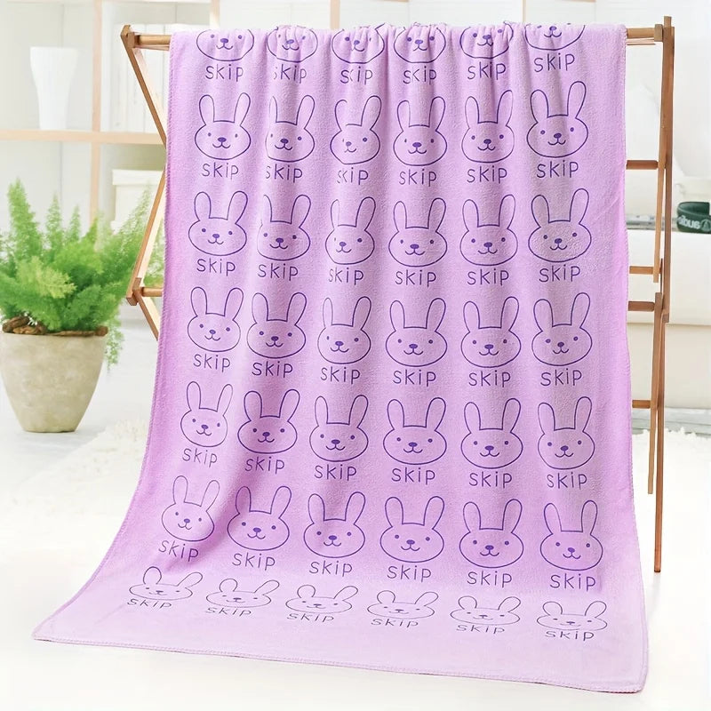 1pc Ultra Fine Fiber Super Absorbent Pet Bath Towel, Fast Drying, Soft and Comfortable Small To Large Dog and Cat Grooming Towel