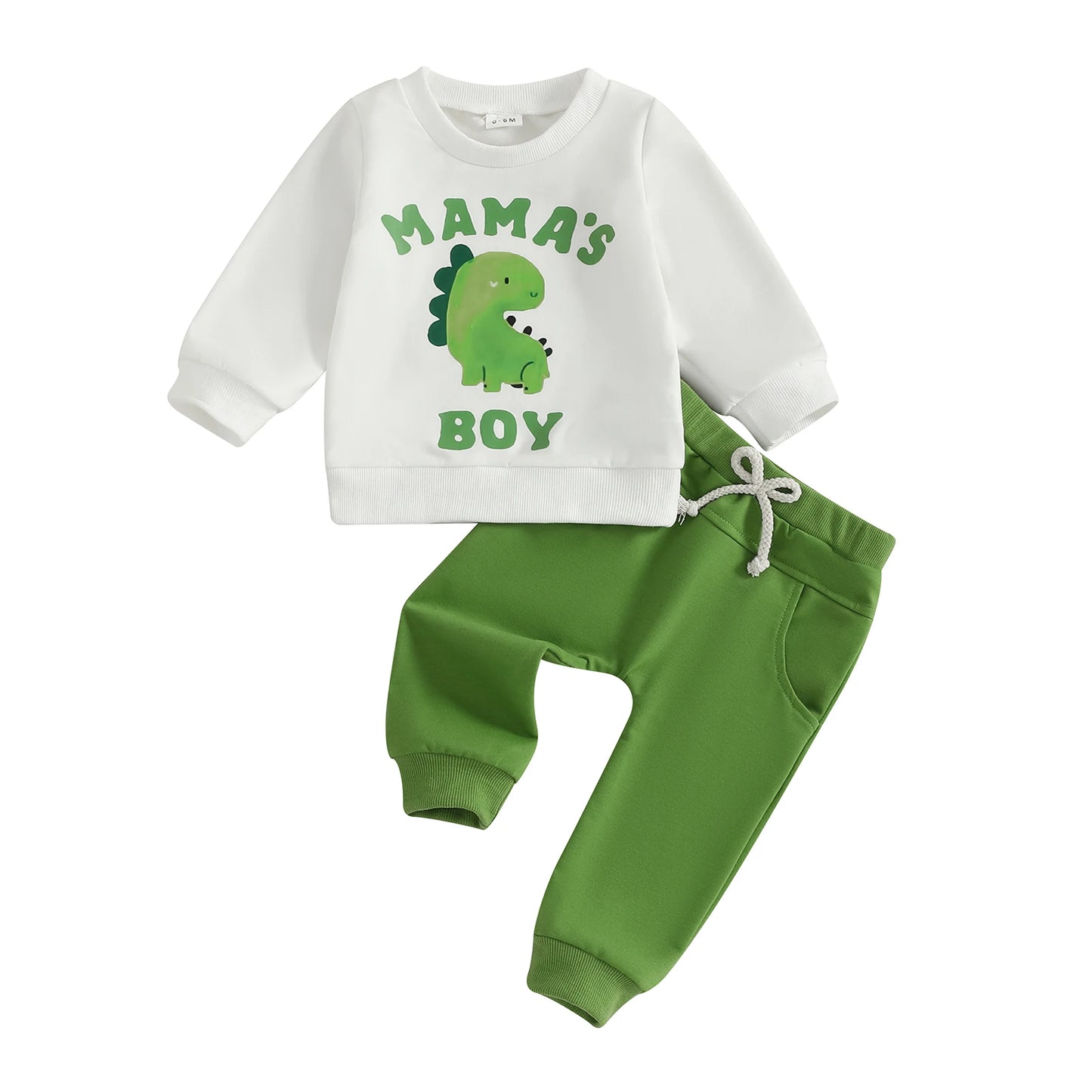 Baby Boy Autumn Clothes Cute Animal Pattern Hooded Sweatshirt Comfortable Elastic Waistband Trousers 2 Piece Outfit Set