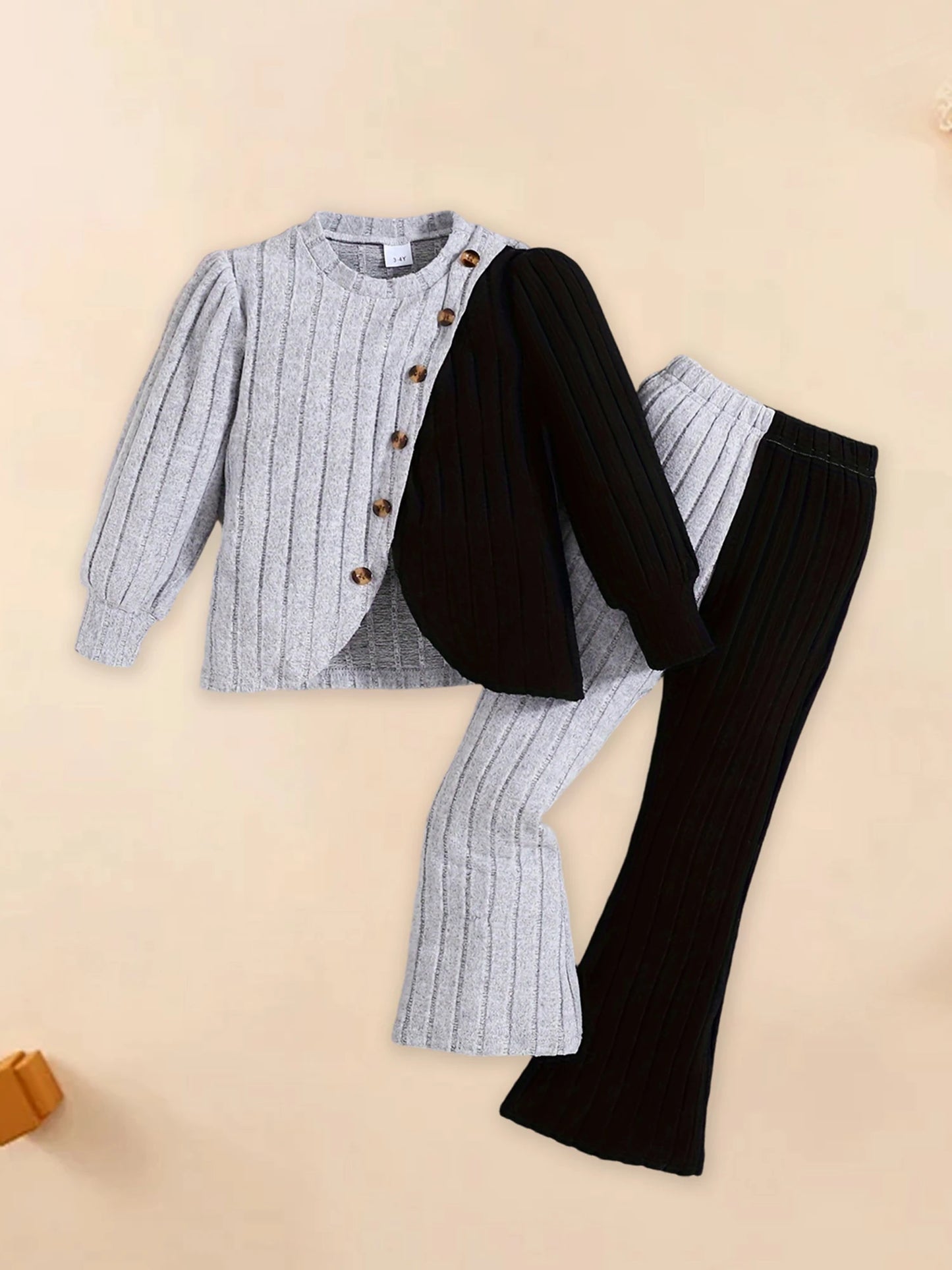 Toddler Girl Winter Clothes Warm Fleece Hooded Jacket Elastic Waistband Snow Pants 2 Piece Outfit Set for Cold Weather