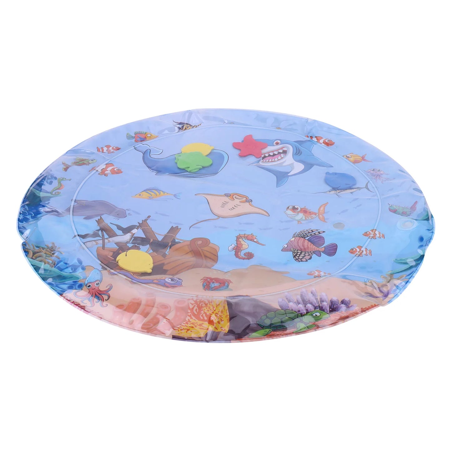 Extra Thick Aqua Interactive Cat Play Mat Cat Toys Bored Pet Animals Cat Kicker Toys Self Play Mat for Running Water Fun