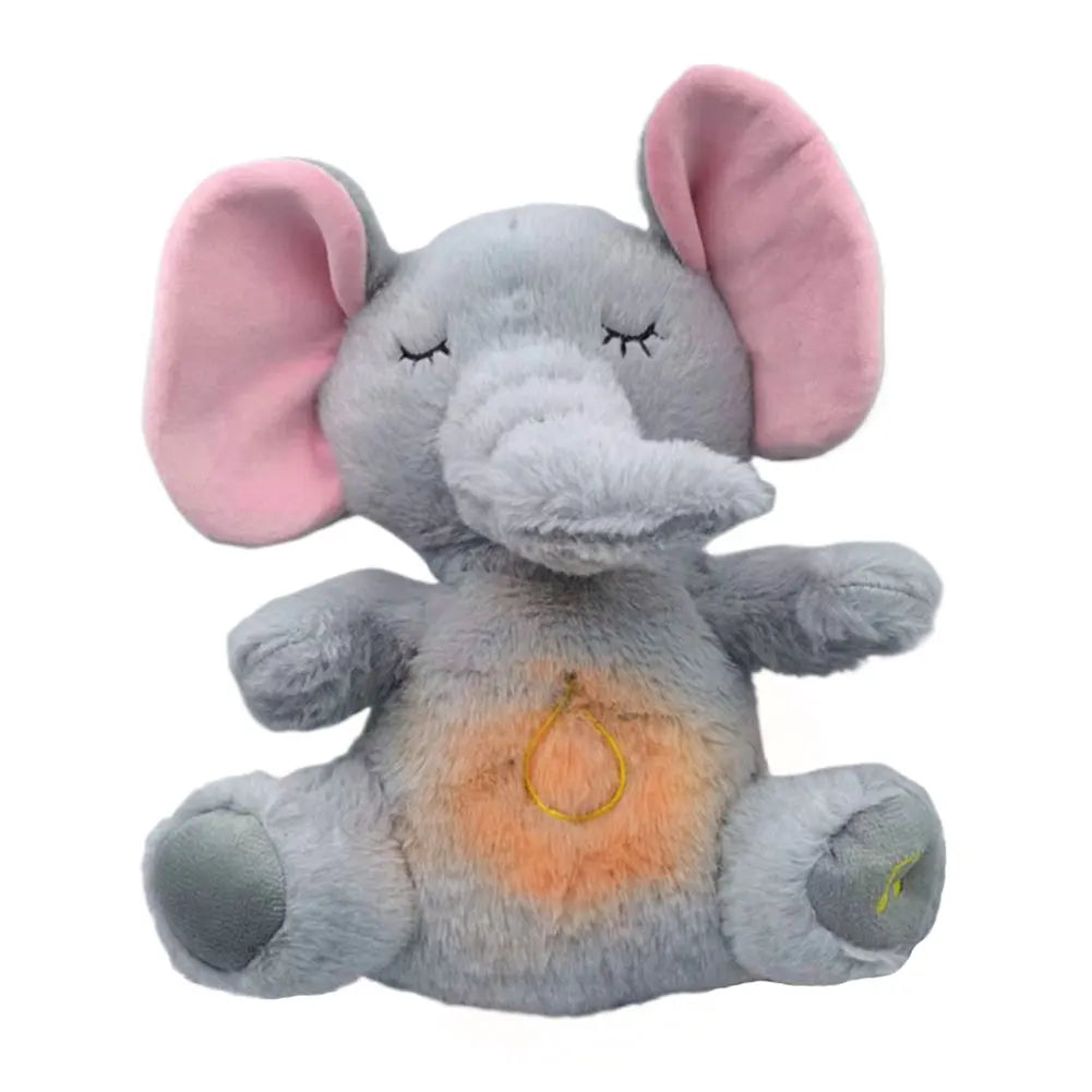 Strawberry Donkey Plush Doll Breathing Music Lighting Into Fruit Transform Baby Sleeping Stuffed Fluffy Toy Cute Plush Toys Gift